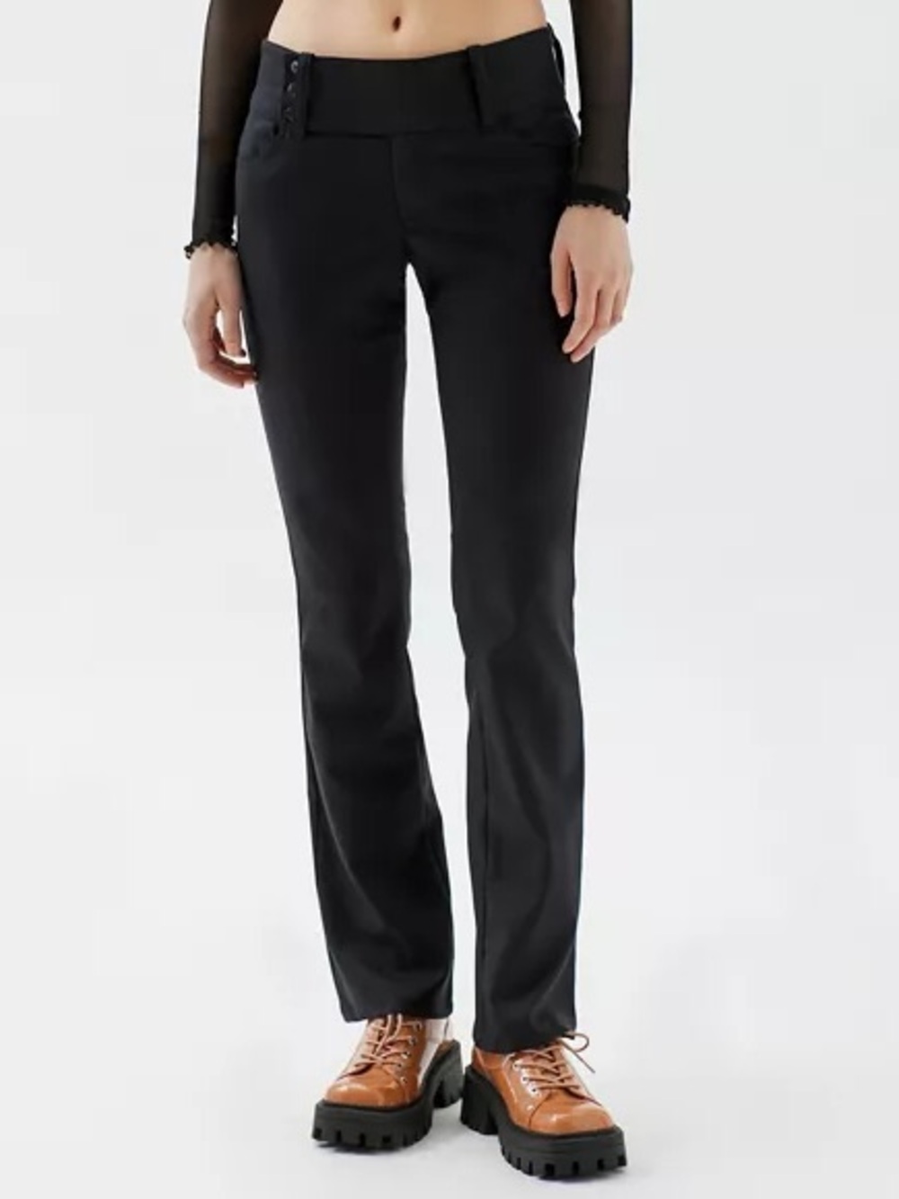 Y2K Low-Rise Tailored Trousers